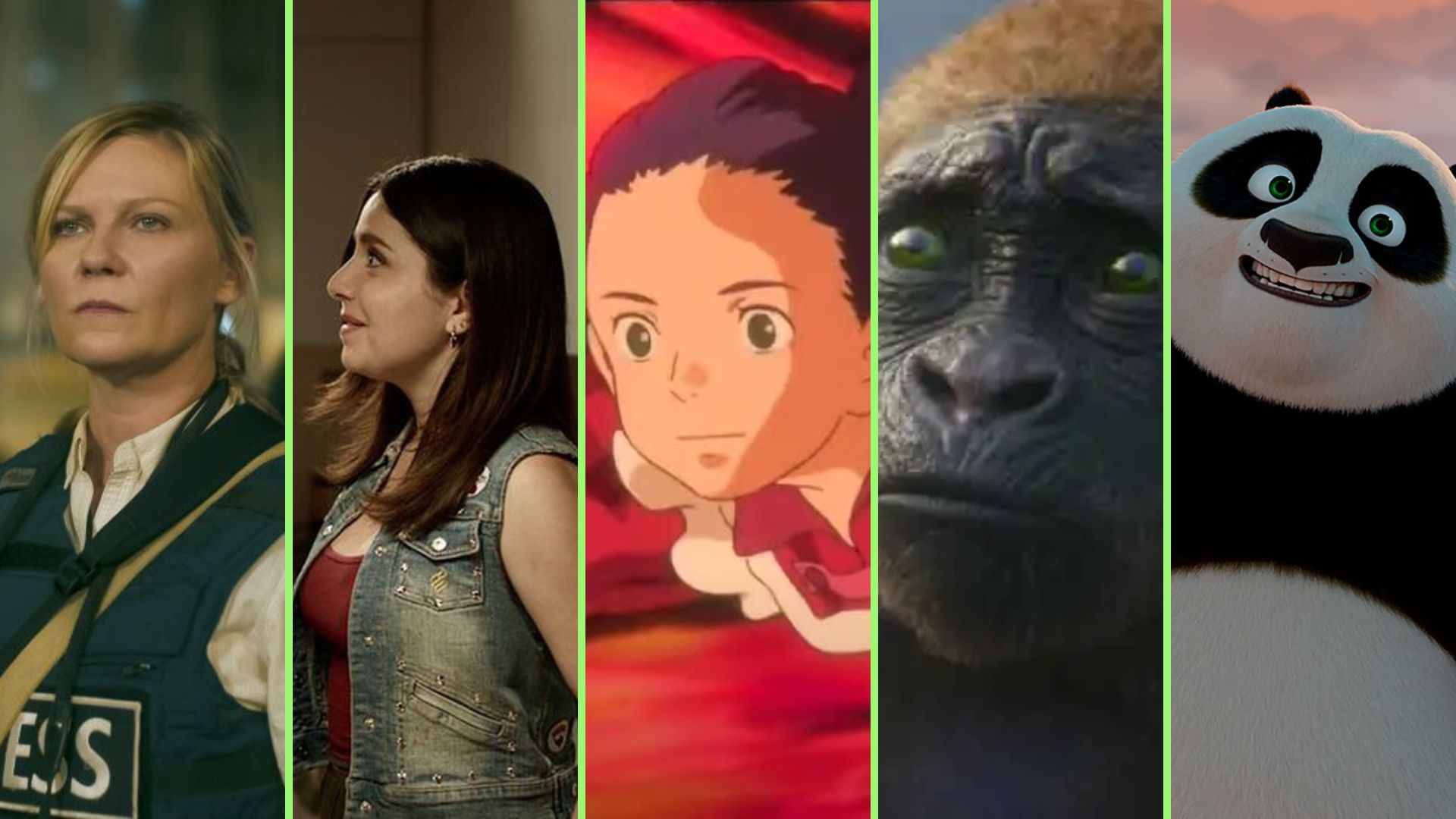 Guerra civil, Amor y matemáticas, El niño y la garza, Godzilla y Kong y Kung Fu Panda 4 son los estrenos que sorprendieron en taquilla