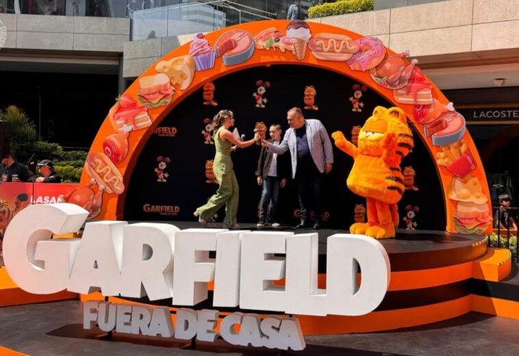 Garfield Fuera de casa película alfombra naranja
