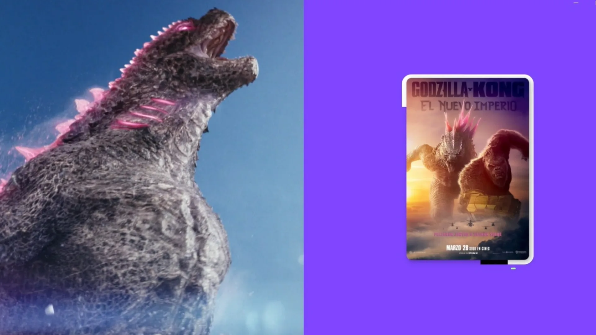 Godzilla y Kong El nuevo imperio estrenos marzo abril 