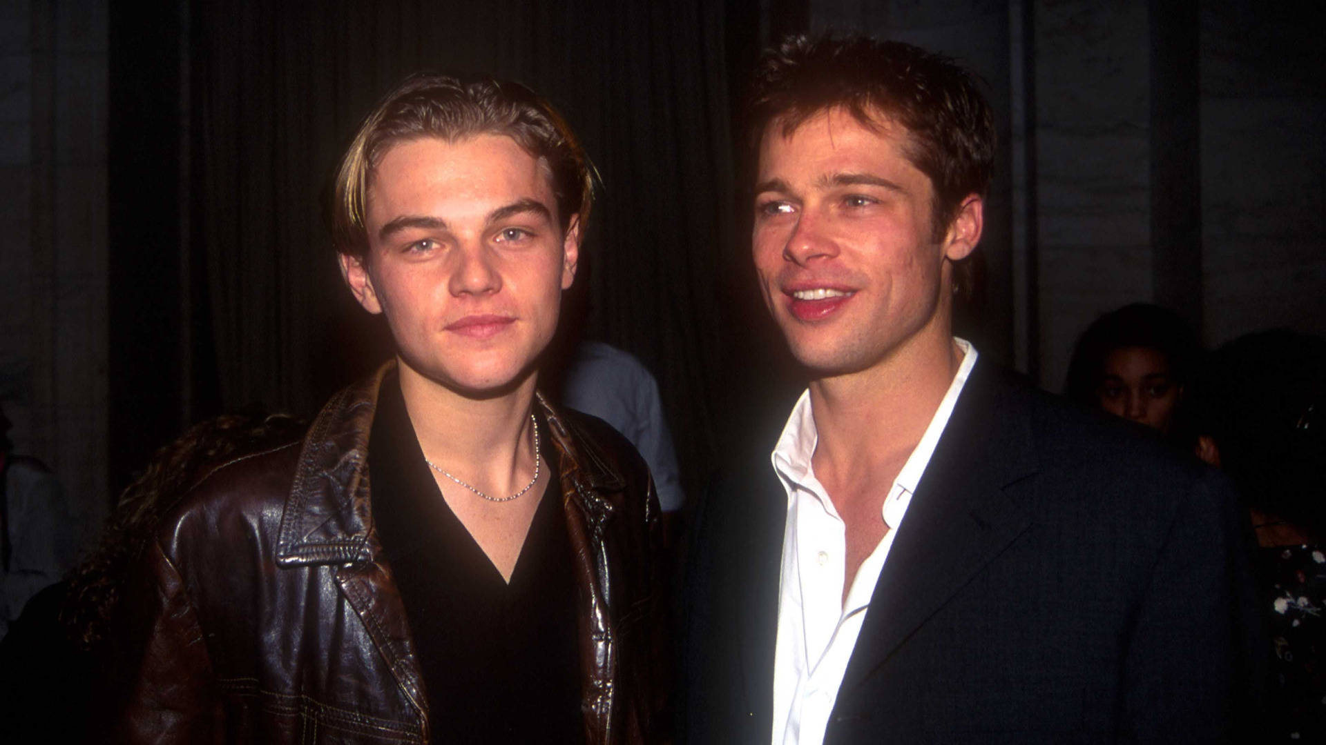 Pitt y DiCaprio de jovenes
