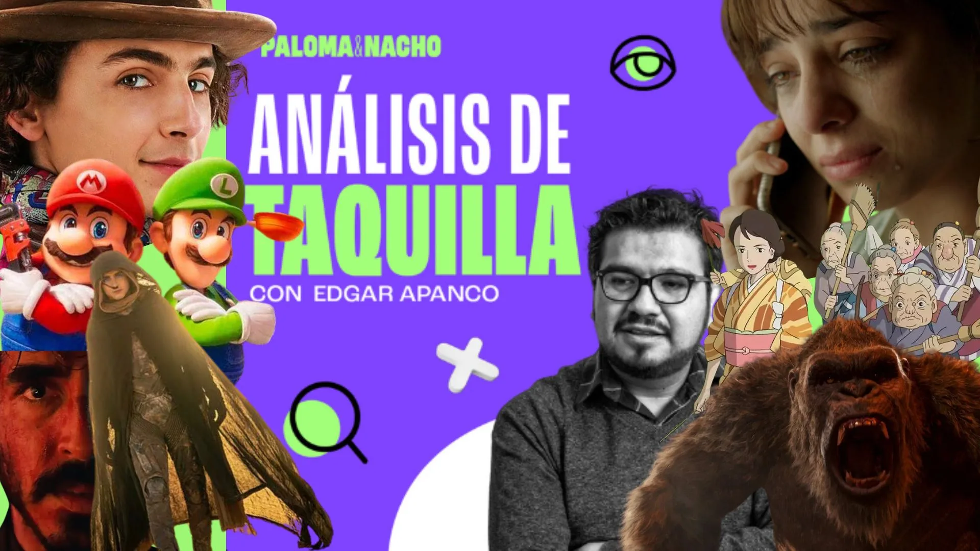 Edgar Apanco visita el podcast de Paloma y Nacho para hablar de la taquilla en el cine mexicano