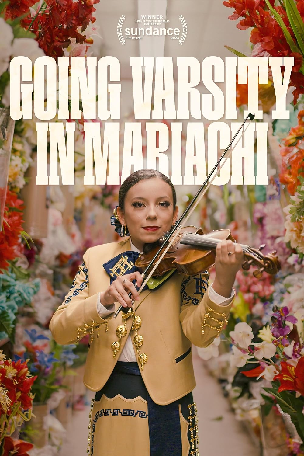Póster del documental Going varsity in mariachi