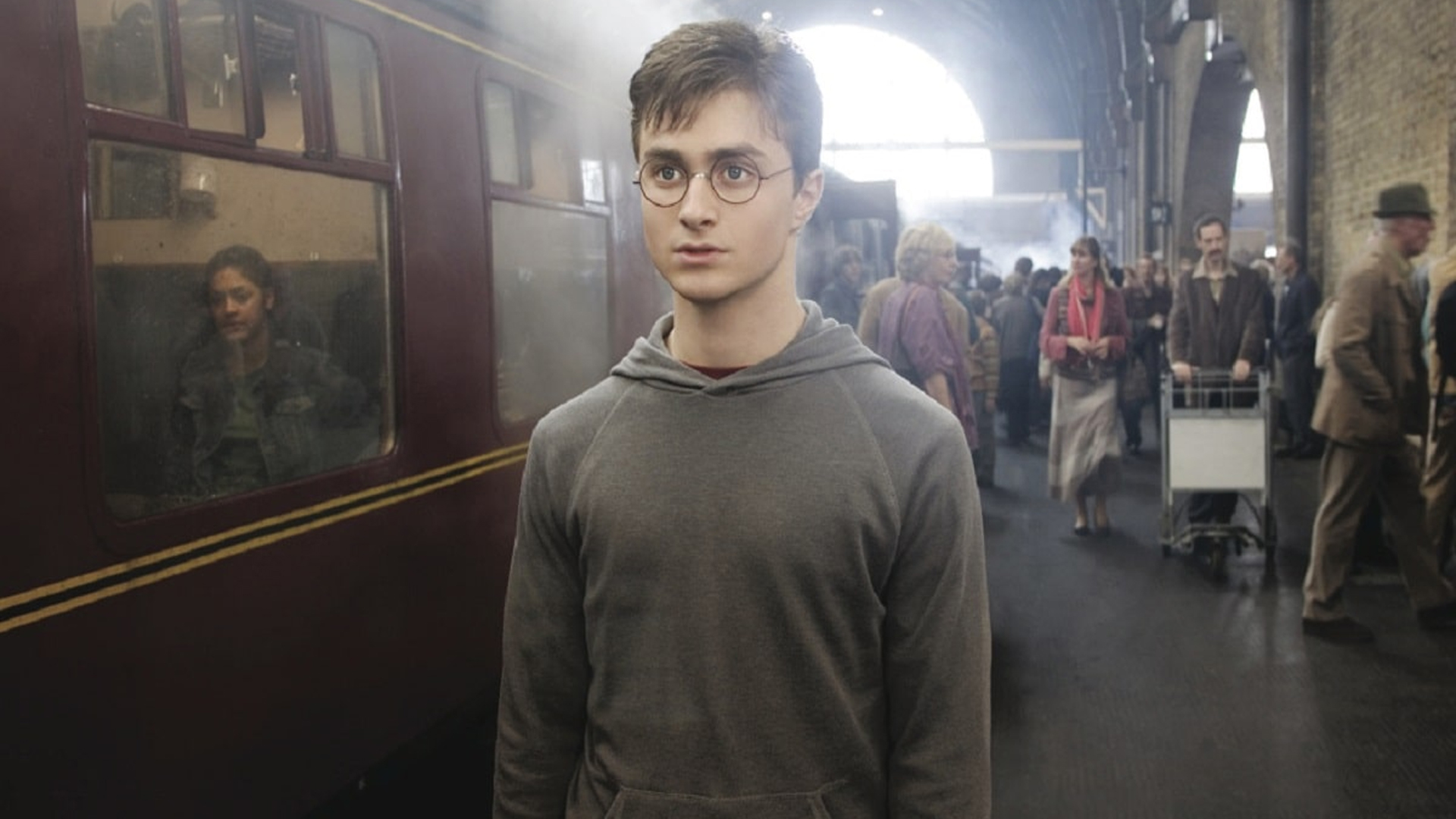 Harry Potter en la estación de tren