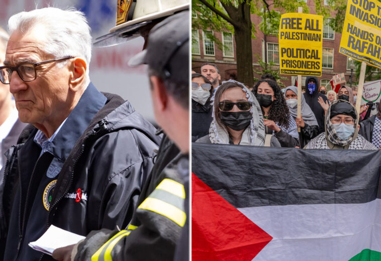 Robert De Niro enfrentamiento con manifestantes