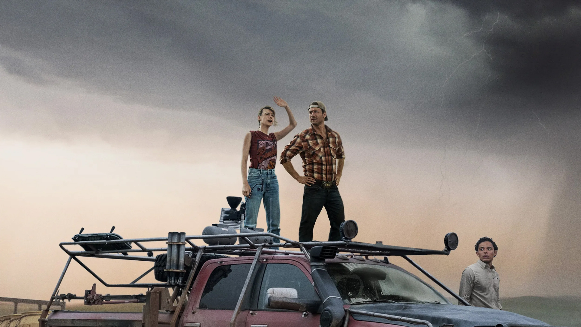 Tornados, personajes en la camioneta