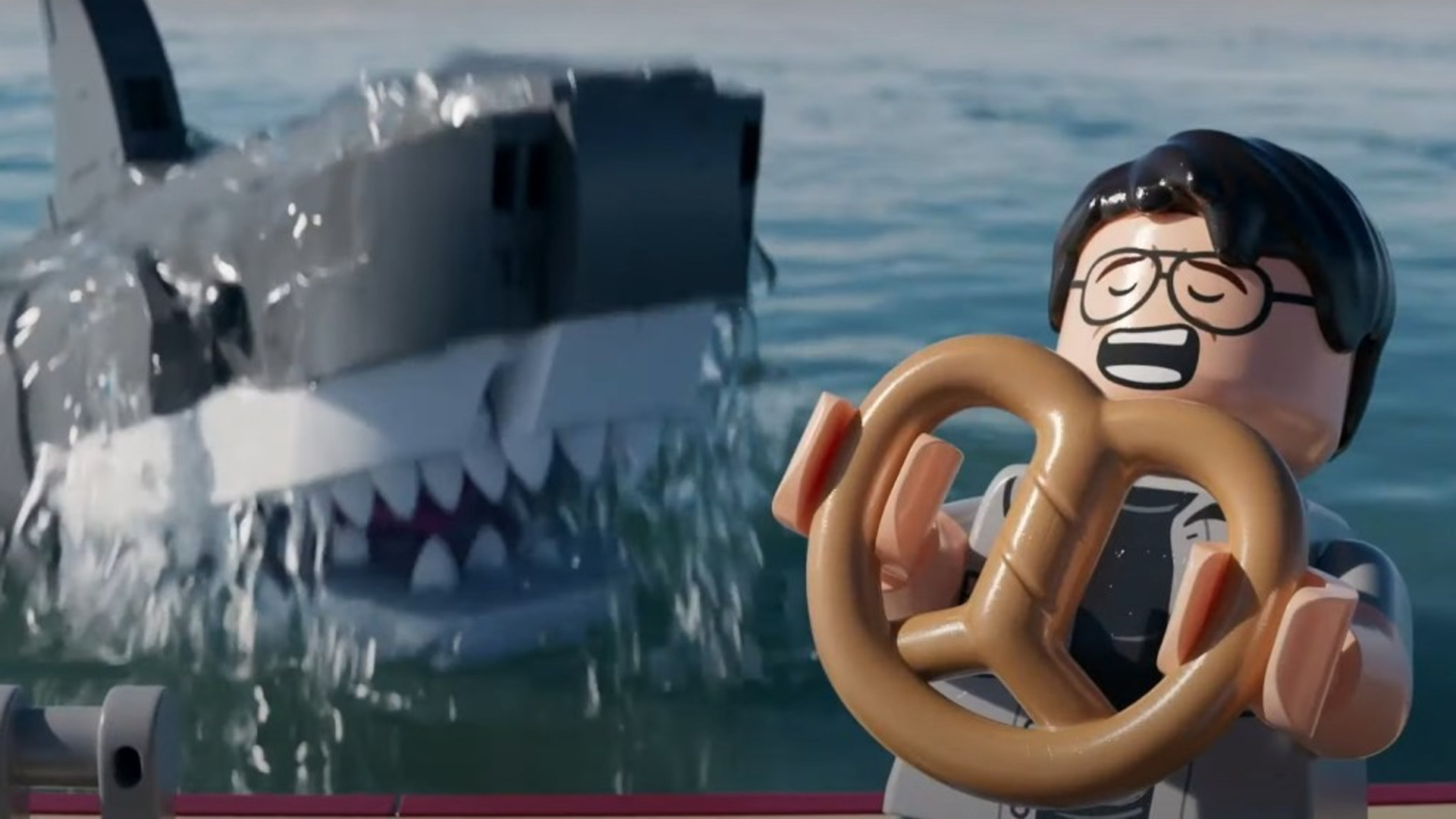 Lego tiburón escena